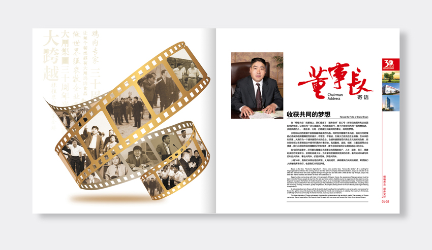單位30周年紀(jì)念冊設(shè)計(jì)
